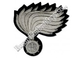 Italy Silver Bullion Blazer Hands Embroidery Cap Badges